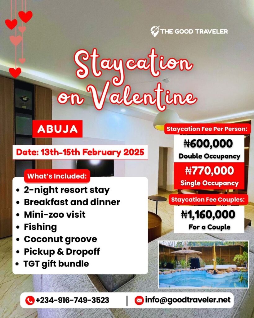 Staycation on Valentine – Abuja